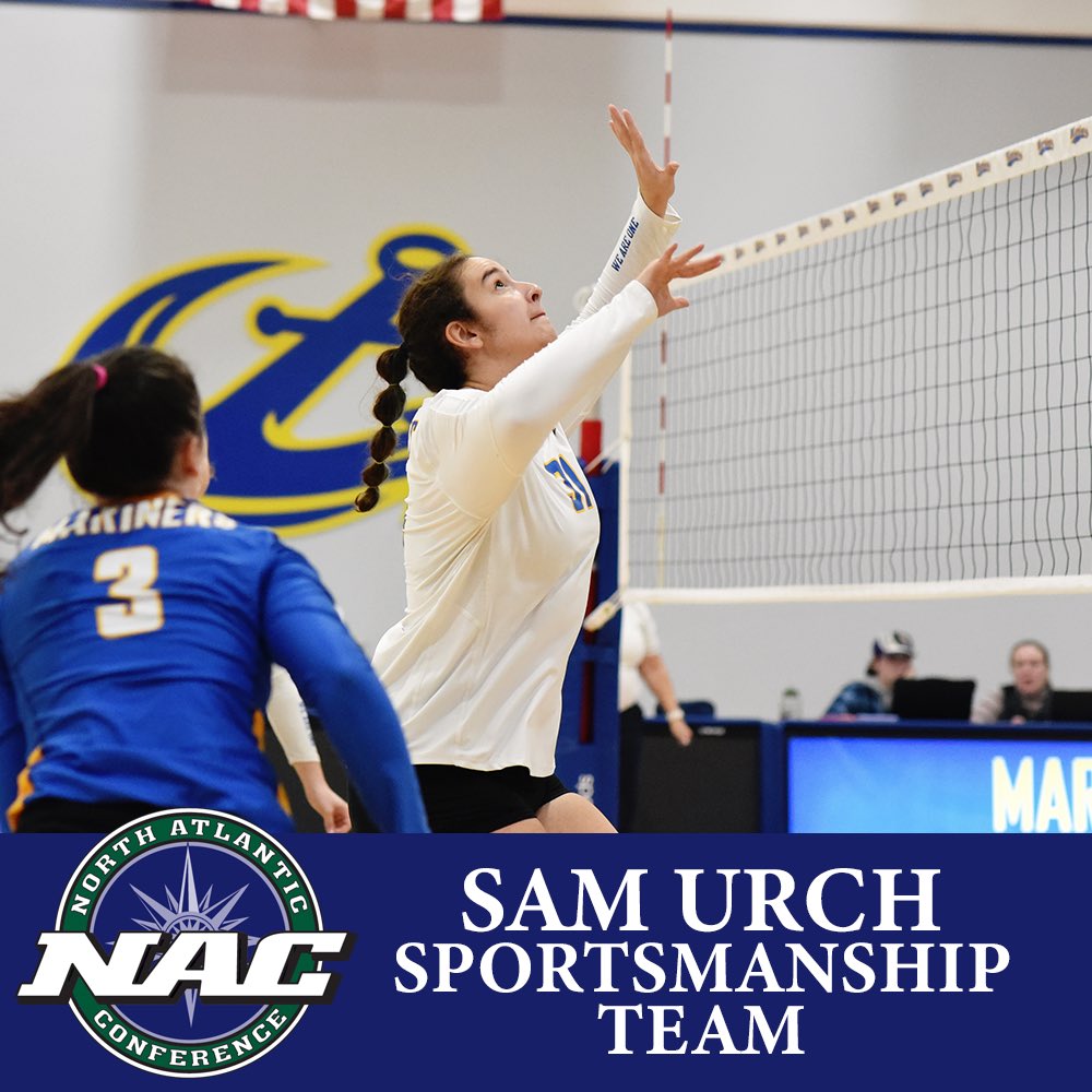 MarinersSports's tweet photo. VB| Sam Urch was named to the @nacathletics Sportsmanship Team🤩🫶🏼⚓️!!
#MaineMaritime #RespectTheAnchor #NACvb https://t.co/D6R6n8JH7I