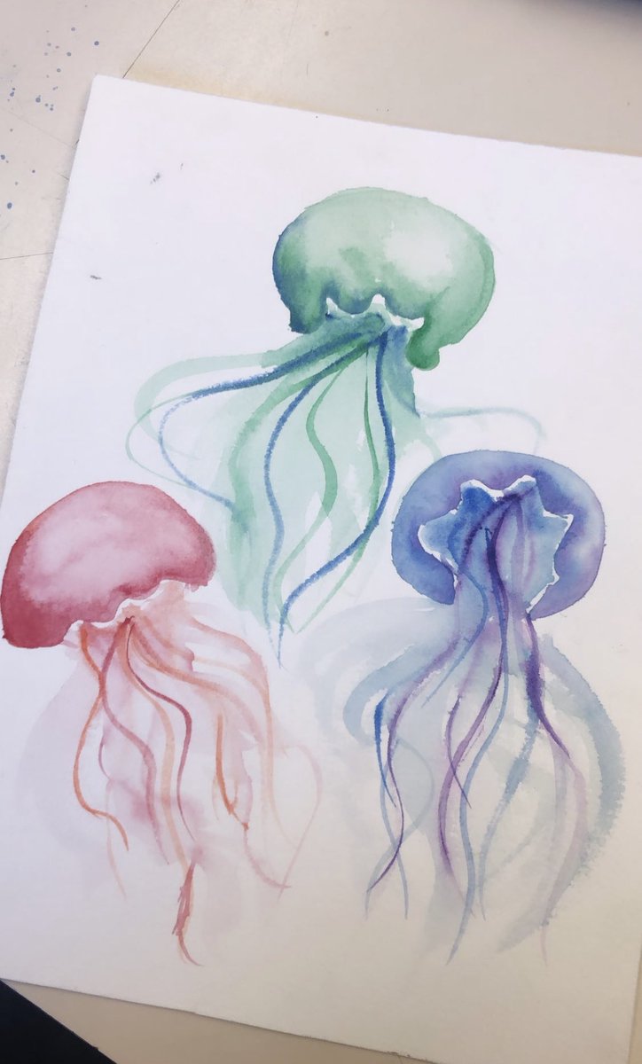 SantoroArtEdu's tweet image. Grade 9s intro to watercolour #wetonwet #drybrush #glazing #lifting  @TCDSB_RDAddario @TCDSB