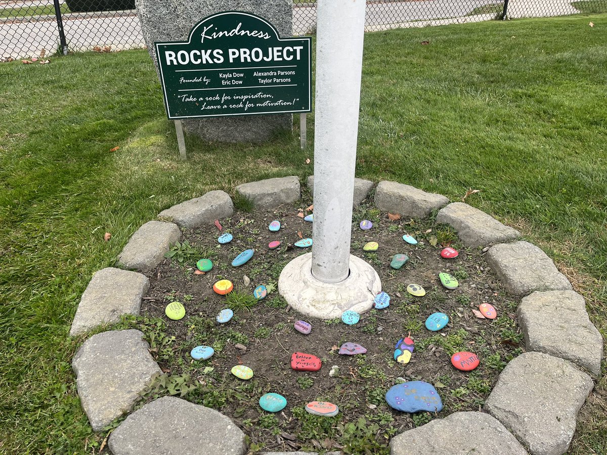 Come check out the new kindness rocks done by Pay It Forward and Step Up!