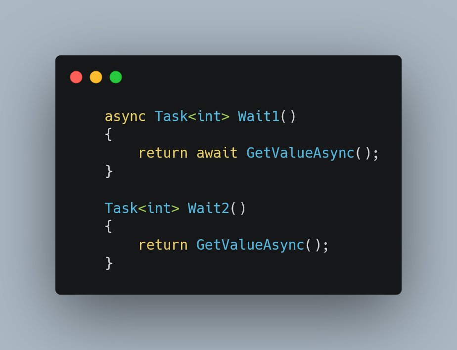 pawel_lukasik's tweet image. Is the difference between the two a common knowledge? #dotnet #async