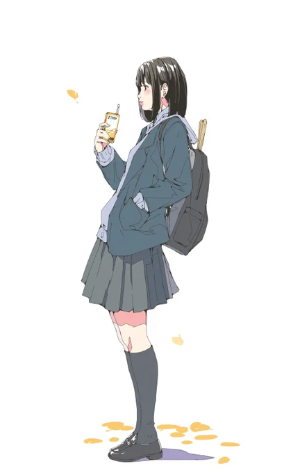 落書き☆ 陰影のつけ方を見直し、考え尽くした結果…使いわけなのかw