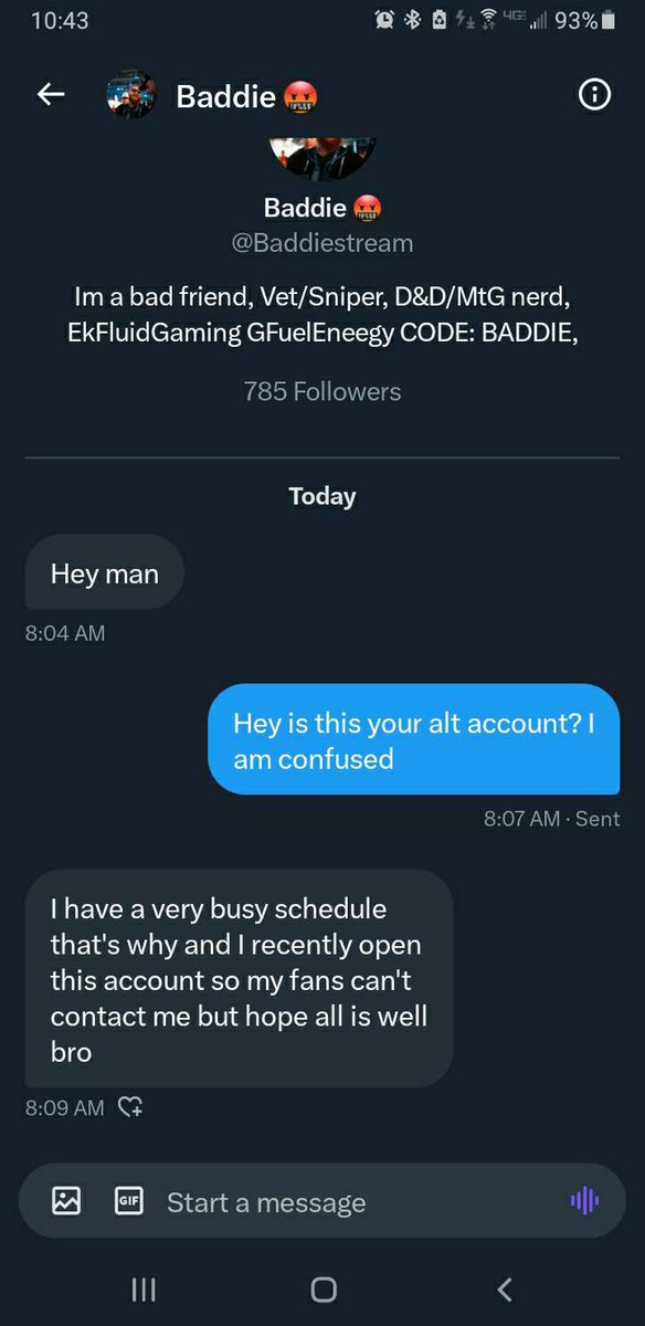 BaddieStreams's tweet photo. This is not me. I only have one Twitter account. My @ is BaddieStreams. Not BaddieStream. Please don’t fall for this fake shit. 

They’ve blocked me, just report and move on. https://t.co/X5Vkv1rW4D