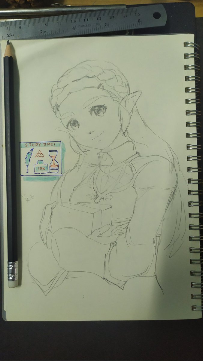 It's been a while to draw on paper again. 
