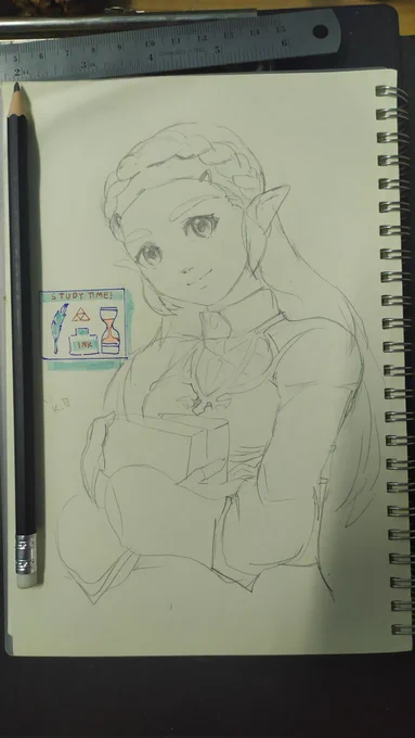 It's been a while to draw on paper again. 