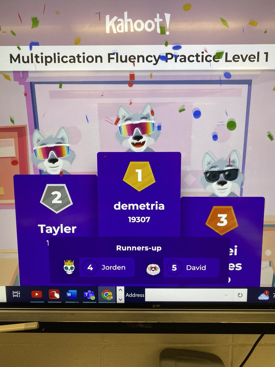 Math Fluency competition!🦁💪🏽