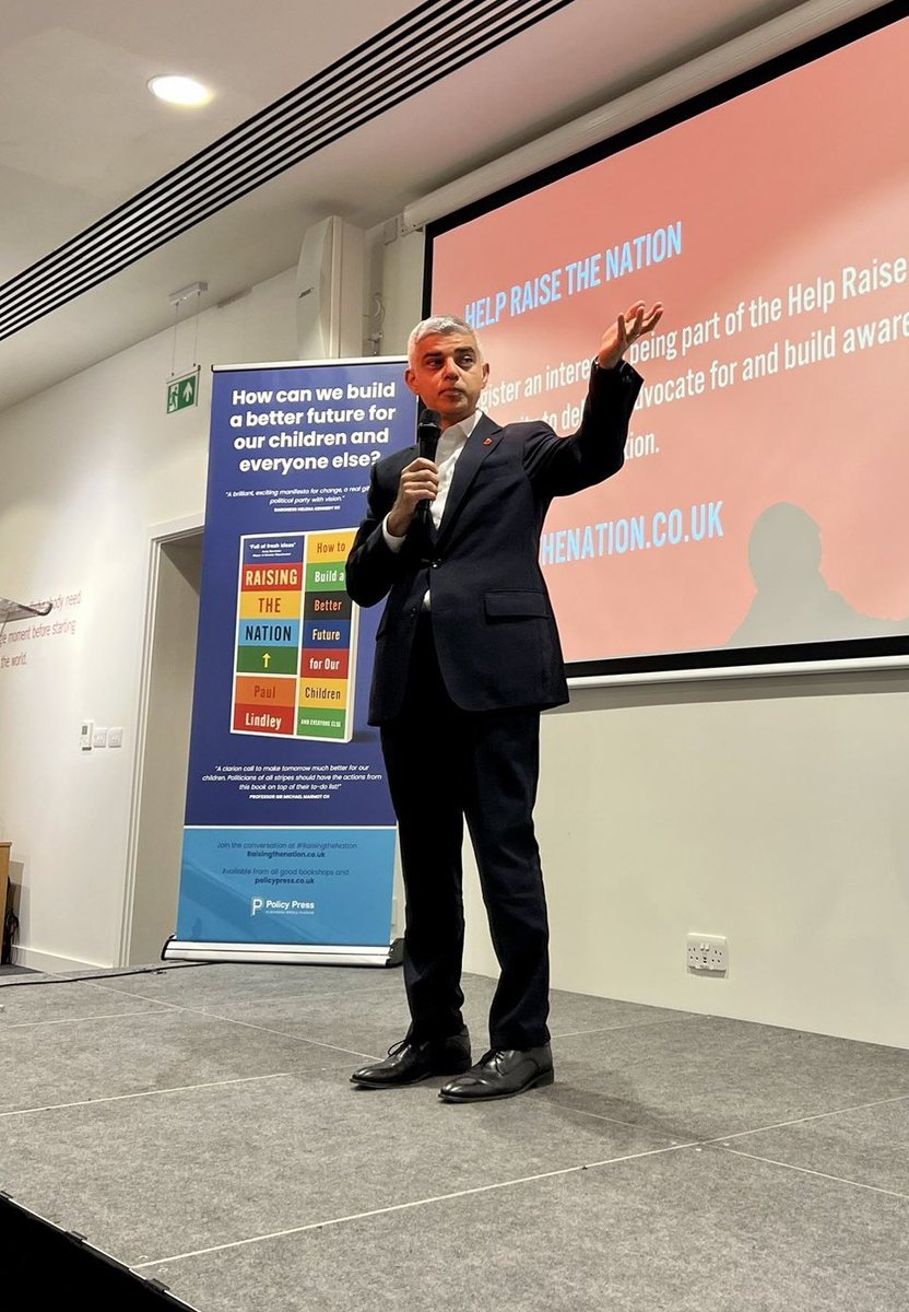 SadiqKhan's tweet photo. Honoured to have been invited to contribute to @paul_lindley's new book #RaisingTheNation. 

Packed full of ideas, evidence and policies for how we ensure our children flourish and thrive - it's a must read.

Find out more:  https://t.co/1wUuGgw2iA https://t.co/FRqzWSKHfR