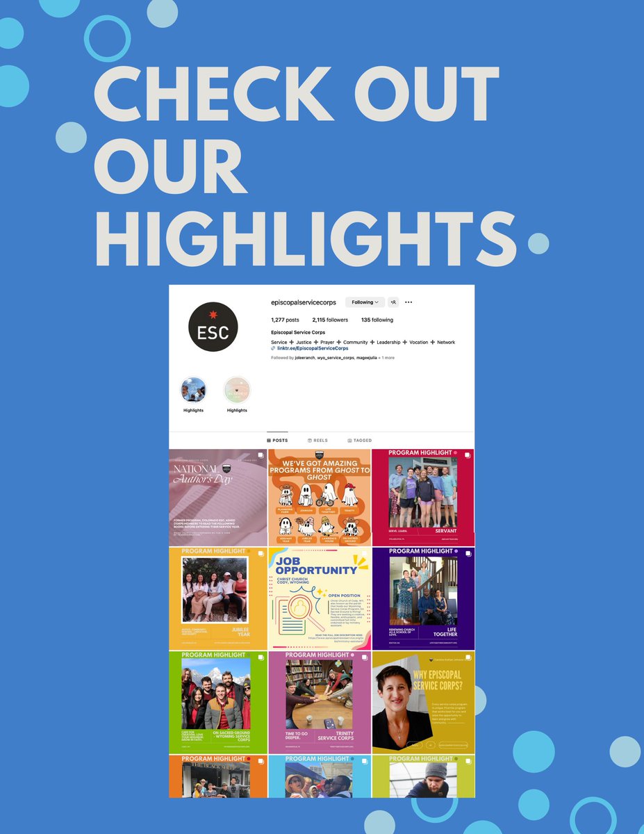 EpisServiceCorp's tweet photo. We hope you had the chance to learn about some of our amazing programs! If you missed any, please check them out on our profile to discern if ESC is a good fit for you!
#episcopal #service #serviceyear #justice https://t.co/ujqgx7fjXT
