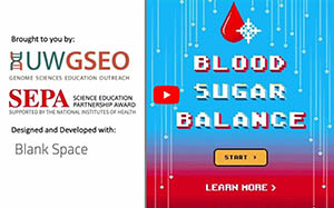 uwmnewsroom's tweet photo. Genome Science Education Group @uwgenome @UWMedicine won a silver medal for their Blood Sugar Balance educational web game at the international #SeriousPlayConference @SeriousPlayUCF https://t.co/KermXVAt56 https://t.co/23JzzKwgol