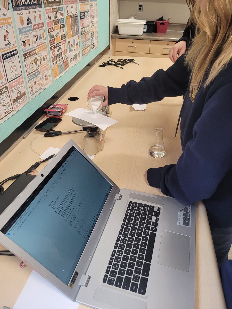 The <a href="/MarkLion14/">St. Mark School</a> Gr 7's were exploring dissolving in different temperature water. Their goal was to determine which temperature made the solute dissolve the fastest.