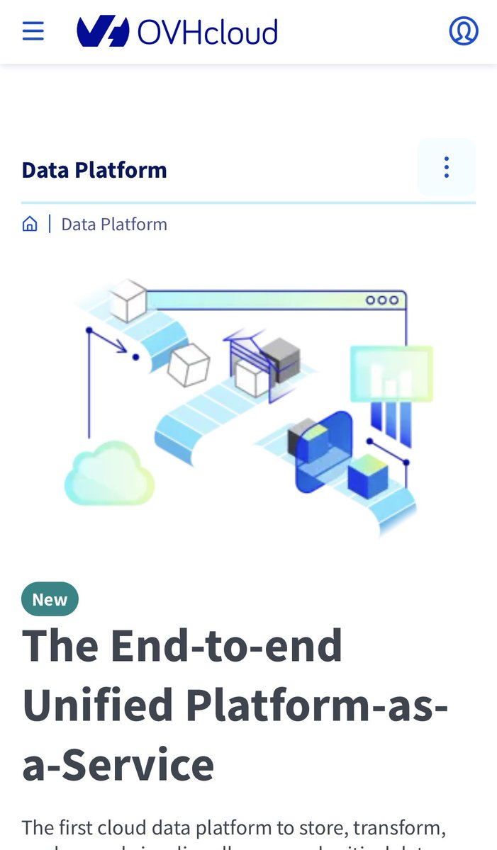 #Alpha The first cloud data platform to store, transform, analyze and visualize all your prod-critical data flows - in a super-automated environment based on the latest open-source technologies.

if you want to test :
labs.ovhcloud.com/en/data-platfo…