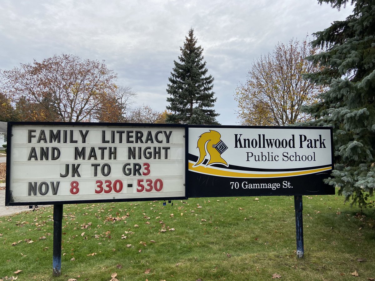 KnollwoodPark1's tweet photo. We are so excited for Wednesday! 

Families of JK-Gr. 3 students we hope that you will join us for our @InvestChildren Family Literacy &amp; Math night from 3:30-5:30pm in the gym!

Snacks, activities &amp; door prizes! It is sure to be a lot of fun 🤩 
#KeepItKnightlyKnollwood @TVDSB https://t.co/rWl6t3kRIN