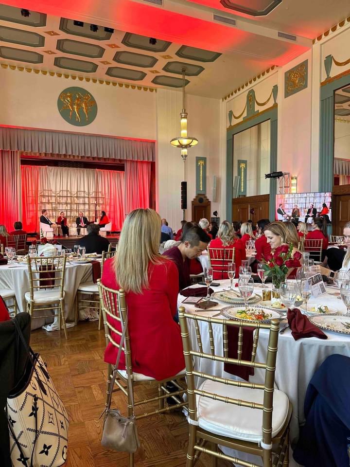 MadisonHornOK's tweet photo. Our Oklahoma community came together for #OKCGoRed to support the @American_Heart’s mission against women’s number one killer: heart disease. Through education and fostering wellness, the AHA continues its vital work to combat heart conditions and strokes, aiming to uplift families and communities towards better health.