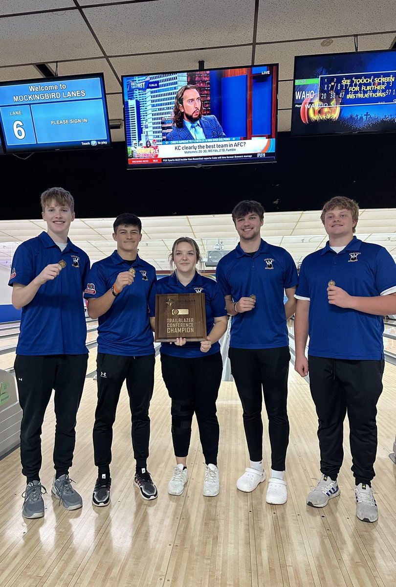 WahooUnified's tweet photo. You’re looking at the 2023 Trailblazer Conference Unified Bowling Champions! https://t.co/Lad0SzaYaN