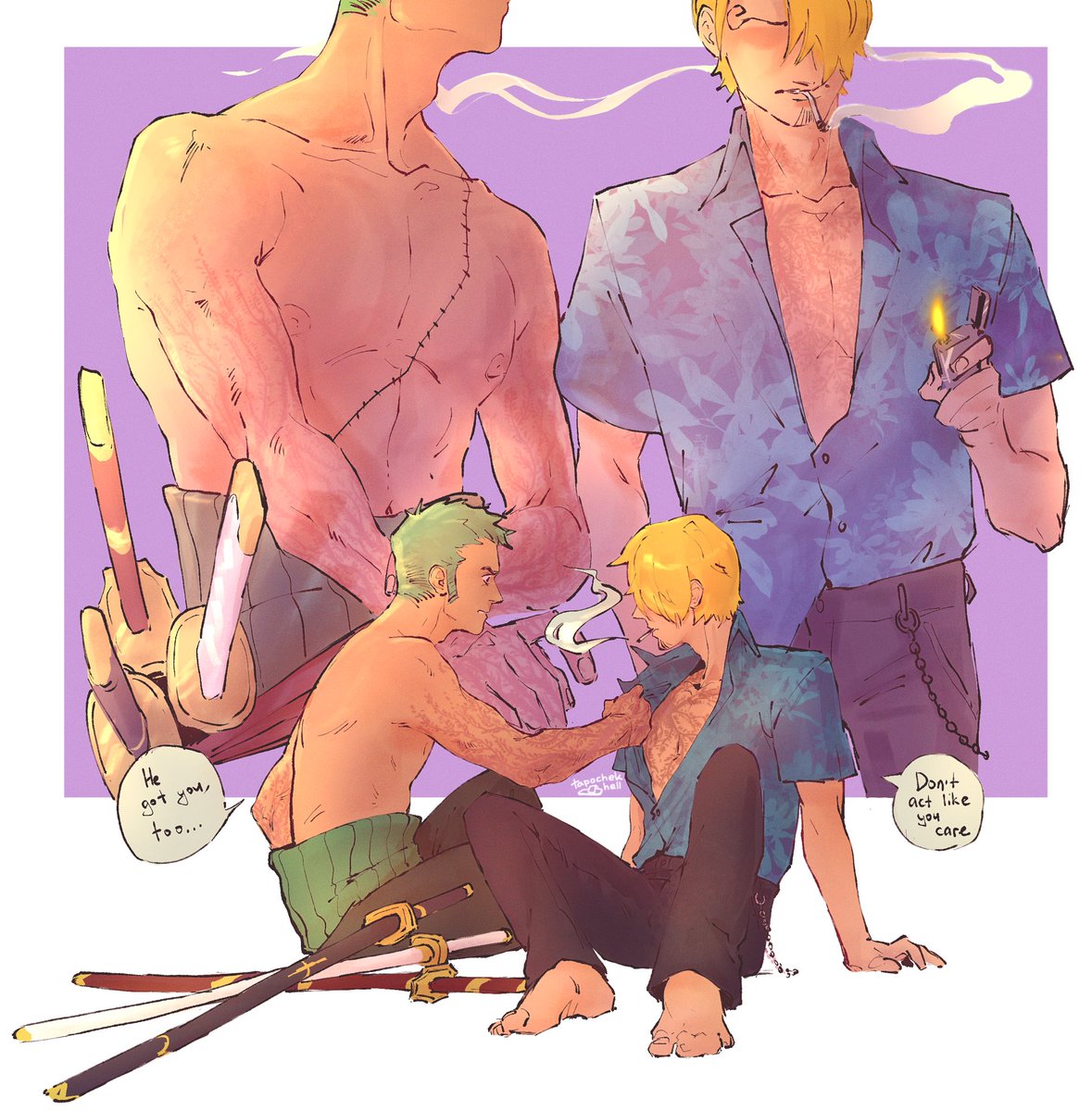 tapochekhell's tweet photo. After fight against Enel

#zosan #sanzo https://t.co/sQRGMHlTjG
