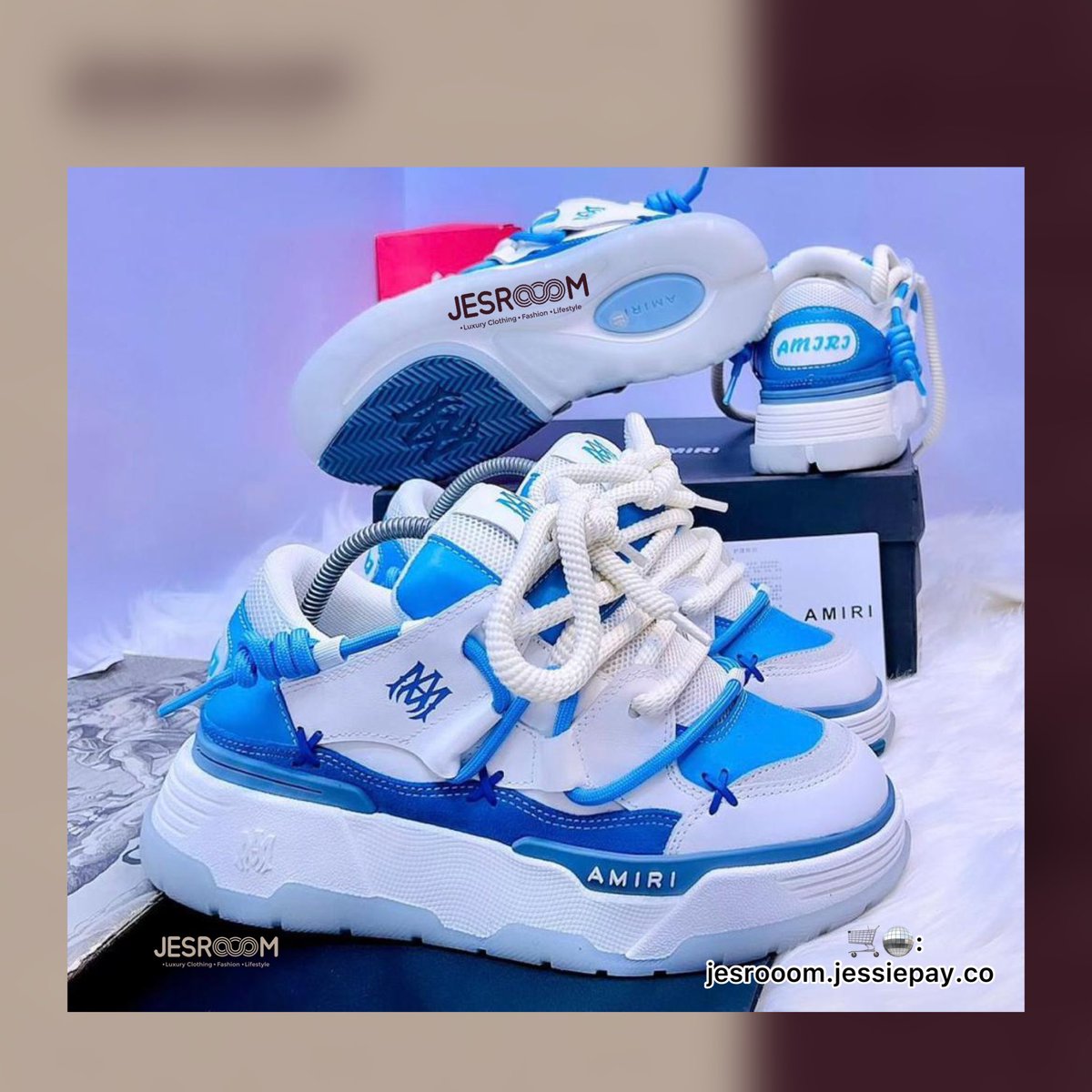 jesrooom's tweet photo. Step into urban chic with Amiri Designer Sneakers, now available at Jesrooom.

Elevate your shoe game from sizes 40-46 with these stylish kicks for just ₦57,000. Walk the talk of fashion in every step! 👟🔥

🛒Shop🛍️ via 🪩: https://t.co/LfLIuDGvJQ link in bio.

#AmiriSneakers https://t.co/ezolV2wXeh