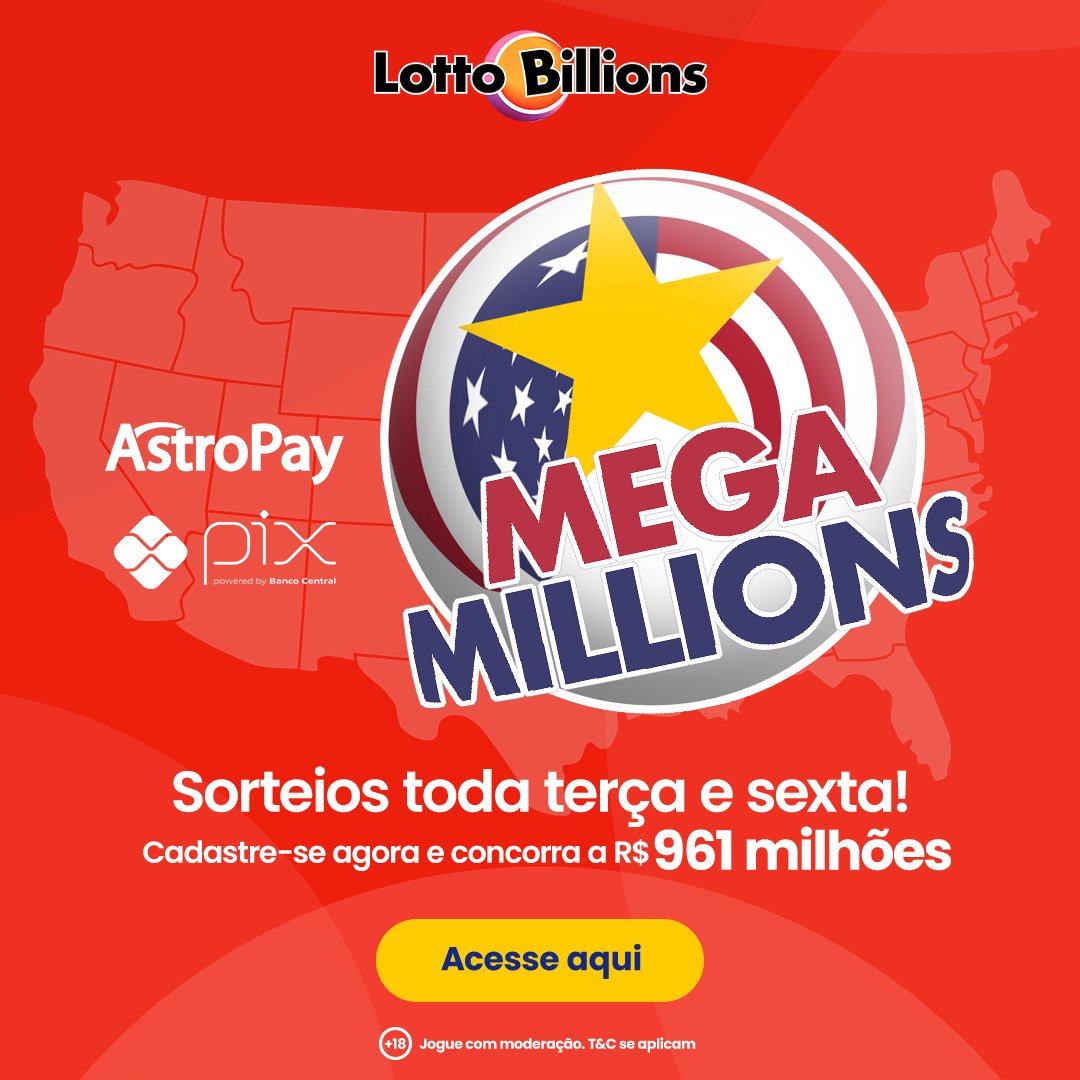 Mega Millions sorteia R$ 7,5 bilhões. Jogue agora pelo maior