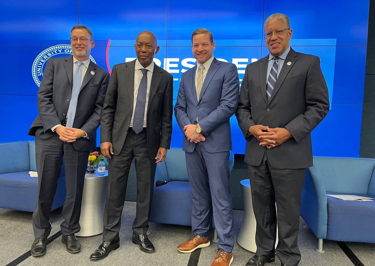 It was truly a pleasure to moderate the University of Houston-Downtown President's Lecture Series; featuring <a href="/SylvesterTurner/">Sylvester Turner</a>, Kris Larson, from <a href="/CentralHouston/">Follow houston centr</a>, and our own <a href="/UHDBlanchard/">UHDPresidentBlanchard</a>. It was exciting to explore synergy between UHD, the City, and Business. #UHD #houston