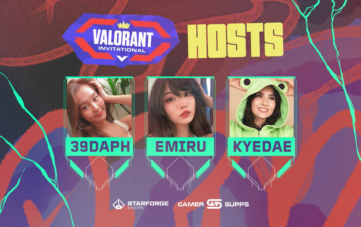 Introducing the OTK Valorant Invitational hosts 💢 @39daph @emiru @kyedae NOV 13th @ 2 PM CST Twitch.tv/Emiru 👑