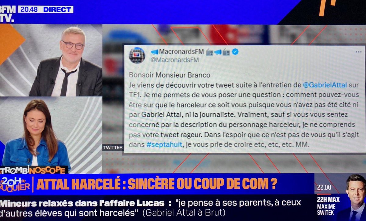 Lycrem3's tweet image. ➡️Incroyable ! Félicitations à notre ami @MacronardsFM dont l’excellent tweet passe en direct sur @BFMTV ! 😏

#MacronardsFM