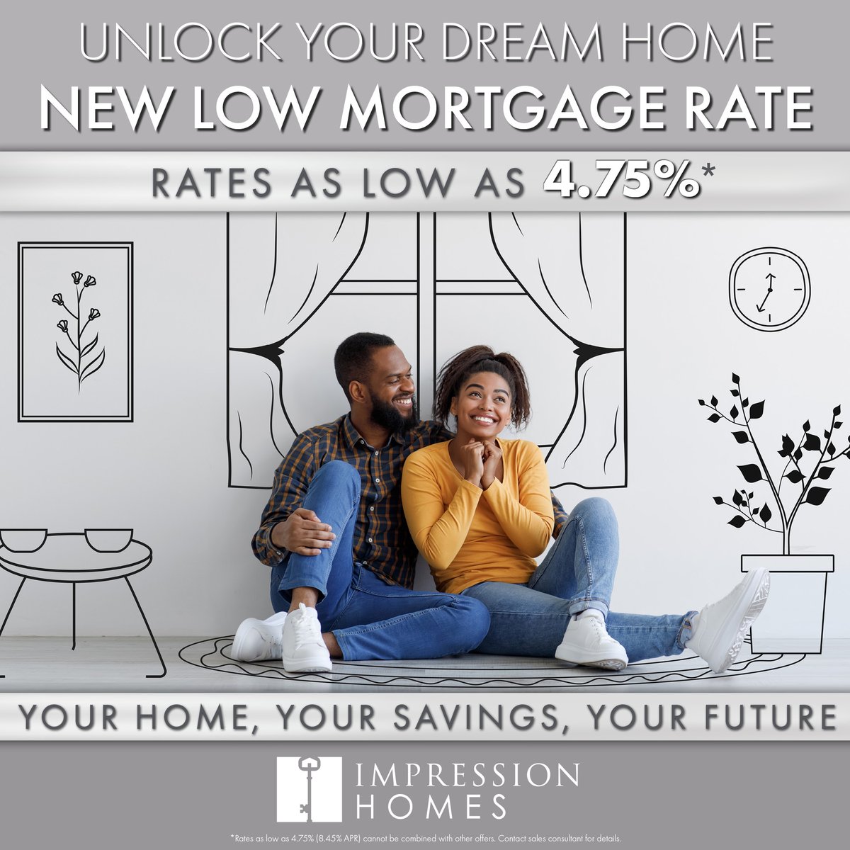 ImpressionHomes's tweet photo. Take advantage of your future by securing a lower mortgage rate with us! With several communities available all across the DFW metroplex, it's easier than ever to find your dream home with appliances included. 💫 https://t.co/GRisspOXpj