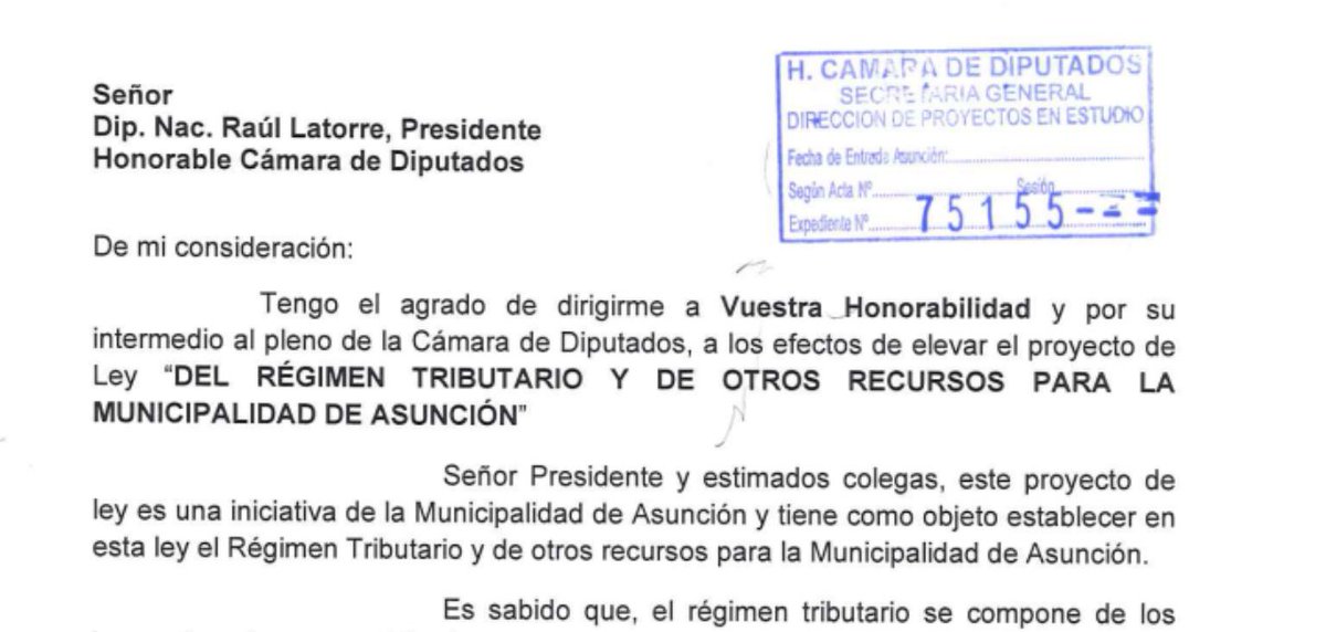 #Asunción

Diputado afín a Nenecho presentó un proyecto de reforma tributaria para beneficiar a la Municipalidad de Asunción.

Pretende aumento generalizado de impuestos para los contribuyentes capitalinos.
