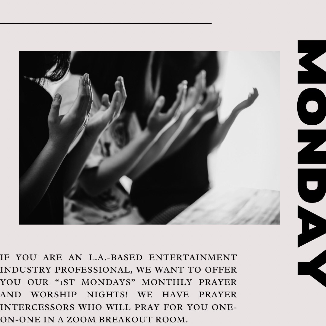 HollywoodPrayer's tweet image. We have many opportunities this week to connect with fellow believers in the industry!

Here’s a taste of what we have this week.

For more information on where to go and who you contact, please visit our website (link in bio).

#laevents #hollywoodprayernetwork #hpn #hollywood
