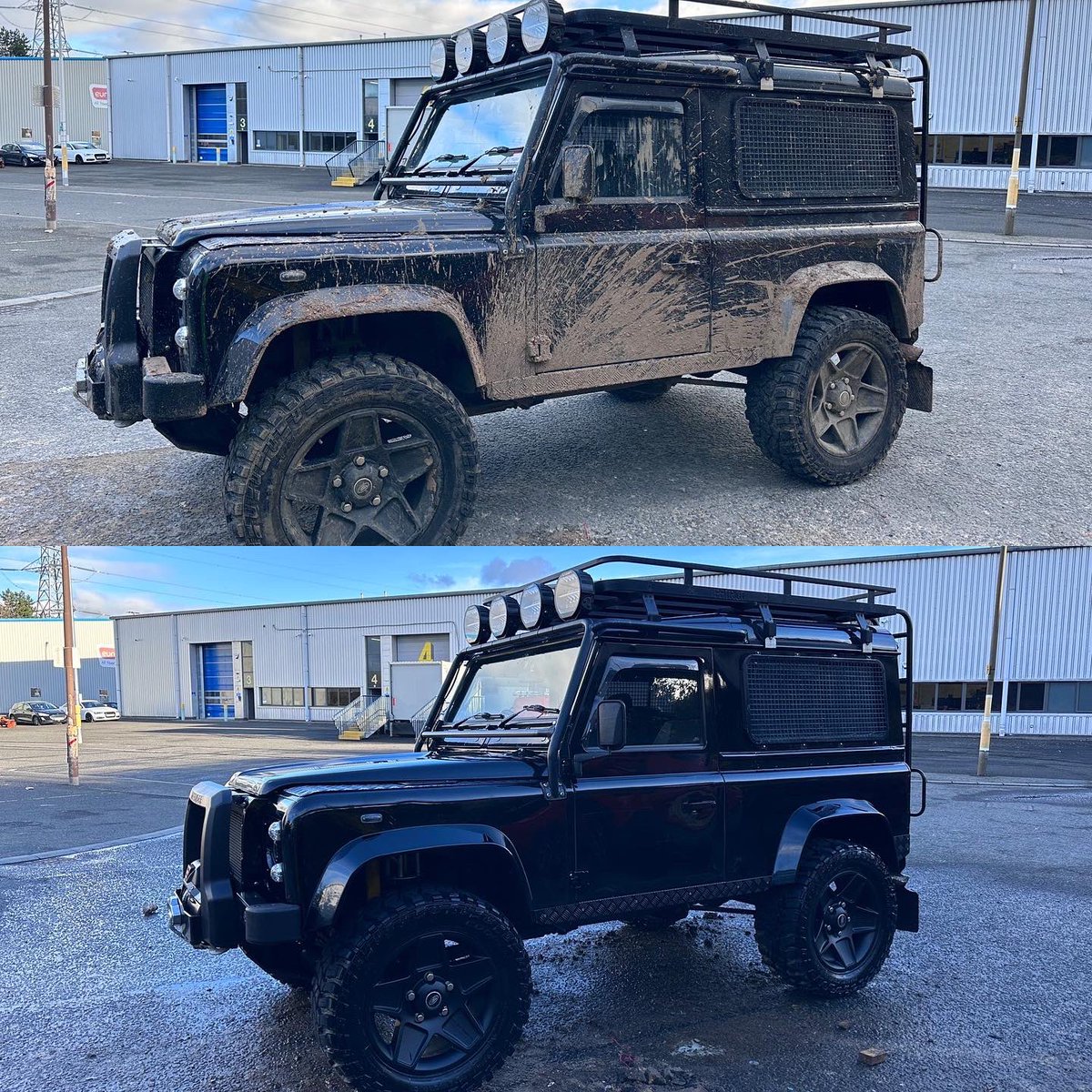 MmcValeting's tweet photo. Well….. this was fun😂🙈 #landroverdefender #mobiledetailing #mobilevaleting #mmcmobilevaleting #valeting #edinburgh https://t.co/vqC297F12x
