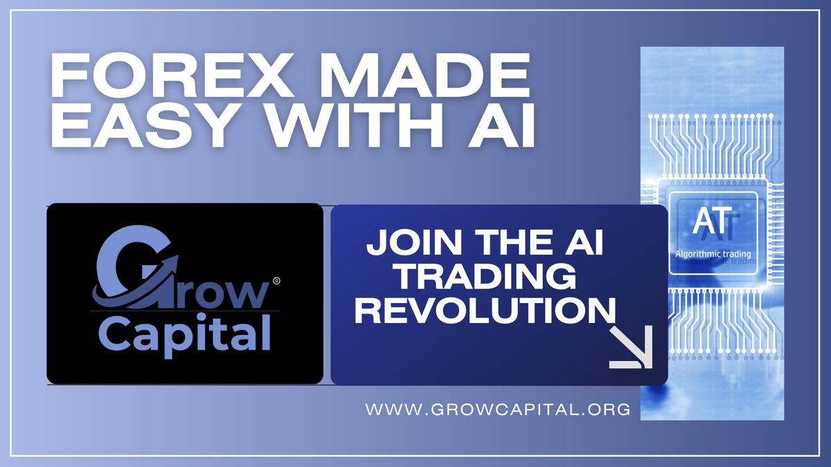 GrowCapitalLtd's tweet photo. FOREX made easy with AI! Experience the power of algorithmic trading.
👉Our automated forex trading platform utilizes advanced🤖 algorithms to consistently deliver profitable trading results.

👉Visit https://t.co/GbESz61vht for more information. 

#FOREX #AI #trading #revolution https://t.co/iKHYqYdLso