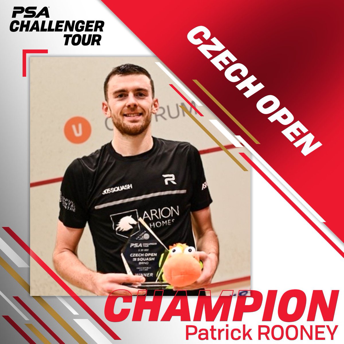 305SQUASH's tweet photo. Congratulations @patrickroooney
Czech Open Champion 2023 🏆
#TEAM305 https://t.co/l7sFXhqWik