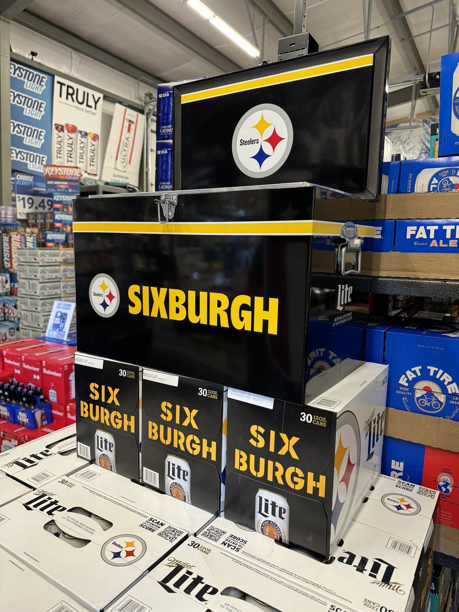 creekside_beer's tweet photo. It’s been too long - how about a Creekside Beer giveaway to brighten your Monday??

Your Pittsburgh @steelers are 5-3 and we want to celebrate! Up for grabs this week is a Steelers @MillerLite cooler! Perfect for tailgate szn and cheering on the black and gold!🖤💛 https://t.co/LksqmxJymN