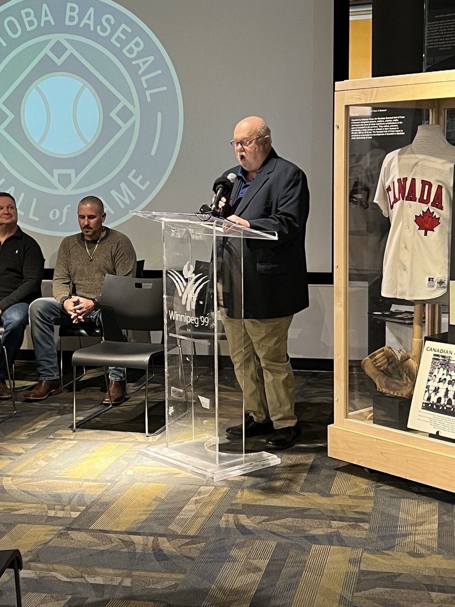BaseballMB's tweet photo. Thank you to all who joined us at the Winnipeg location of the Manitoba Baseball Hall of Fame Media Conference today! The purpose of this event was to announce the 2024 Inductees. Congratulations to all involved! Read the media release here! ⬇️

🔗: https://t.co/rBy09VBy7j https://t.co/cNmQN35Nyx