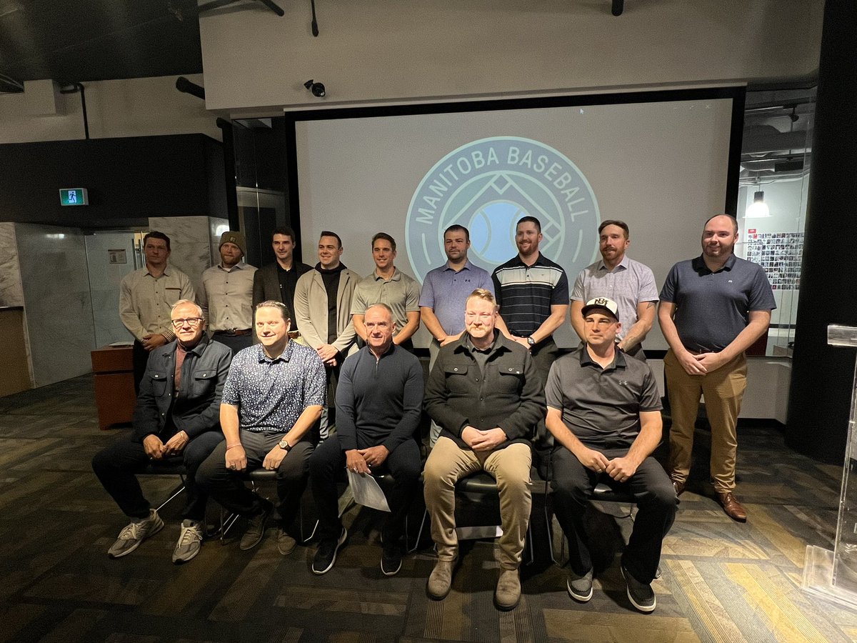BaseballMB's tweet photo. Thank you to all who joined us at the Winnipeg location of the Manitoba Baseball Hall of Fame Media Conference today! The purpose of this event was to announce the 2024 Inductees. Congratulations to all involved! Read the media release here! ⬇️

🔗: https://t.co/rBy09VBy7j https://t.co/cNmQN35Nyx