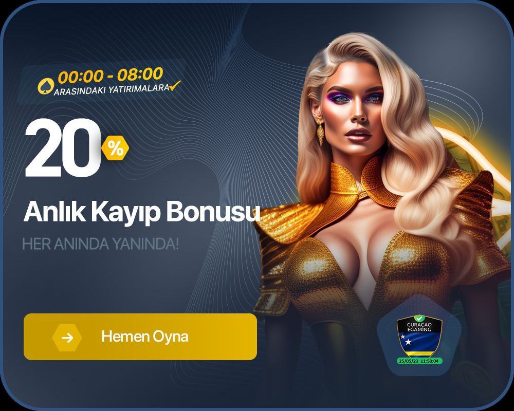 🌃 Geceleri BetosferCasino'da Kaybetmek Yok!

🎁 %20 Anlık Kayıp Bonusu

📝 00:00 - 08:00 arasındaki kayıplarınıza, %20 anlık kayıp bonusundan yararlanabilirsiniz.

🤝 Betosfer'in avantajlı kampanyalarıyla herzaman bir adım öndesiniz!

🍀 bit.ly/Betosferadres