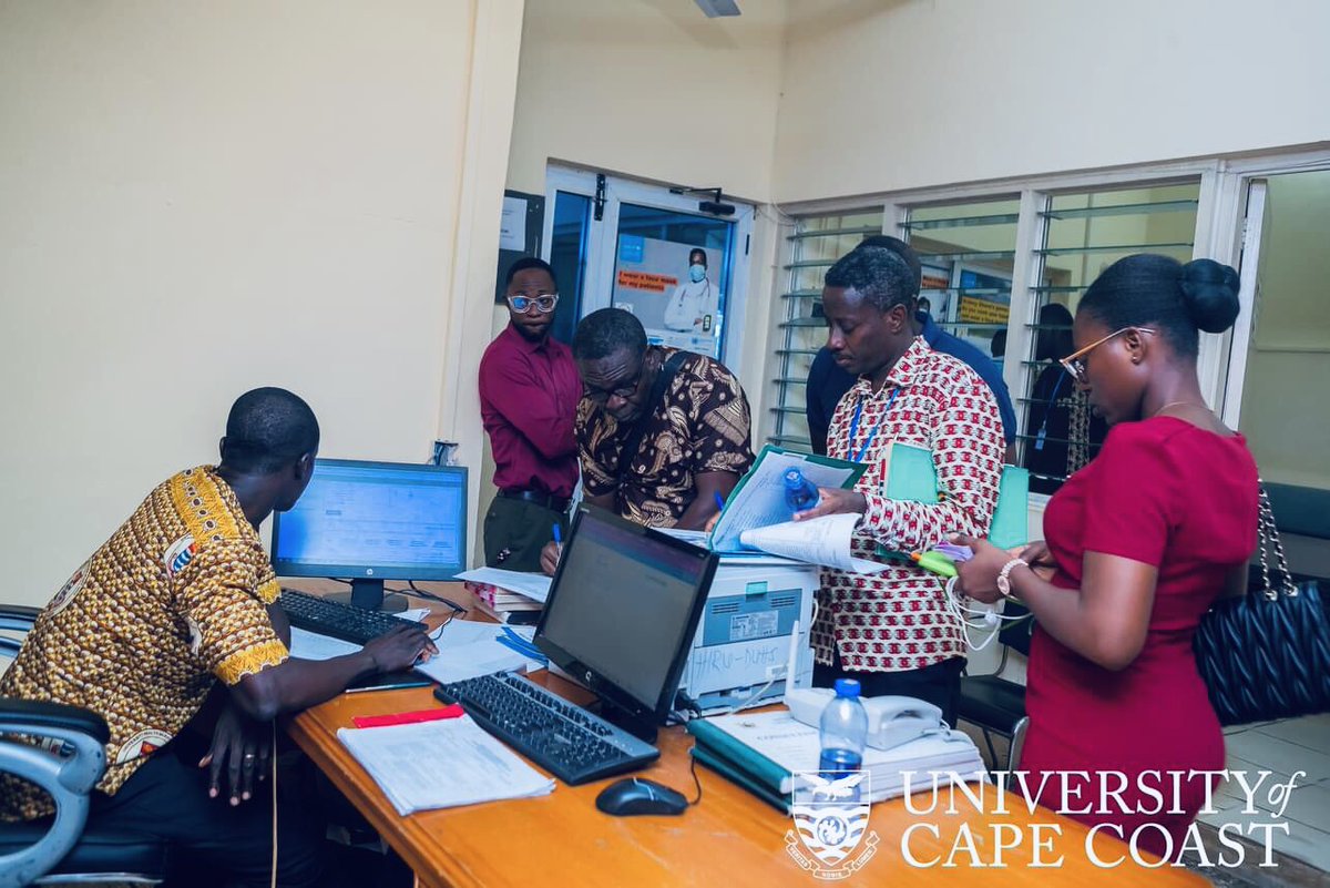 VoiceOfUCC's tweet photo. The University of Cape Coast (UCC) Hospital has been praised by Peer Reviewers of the Central Regional Health Directorate for boosting healthcare quality in the region. 

It scored an impressive 95.6% in adhering to key principles and standards set by the Directorate, which are fundamental to effective healthcare delivery.