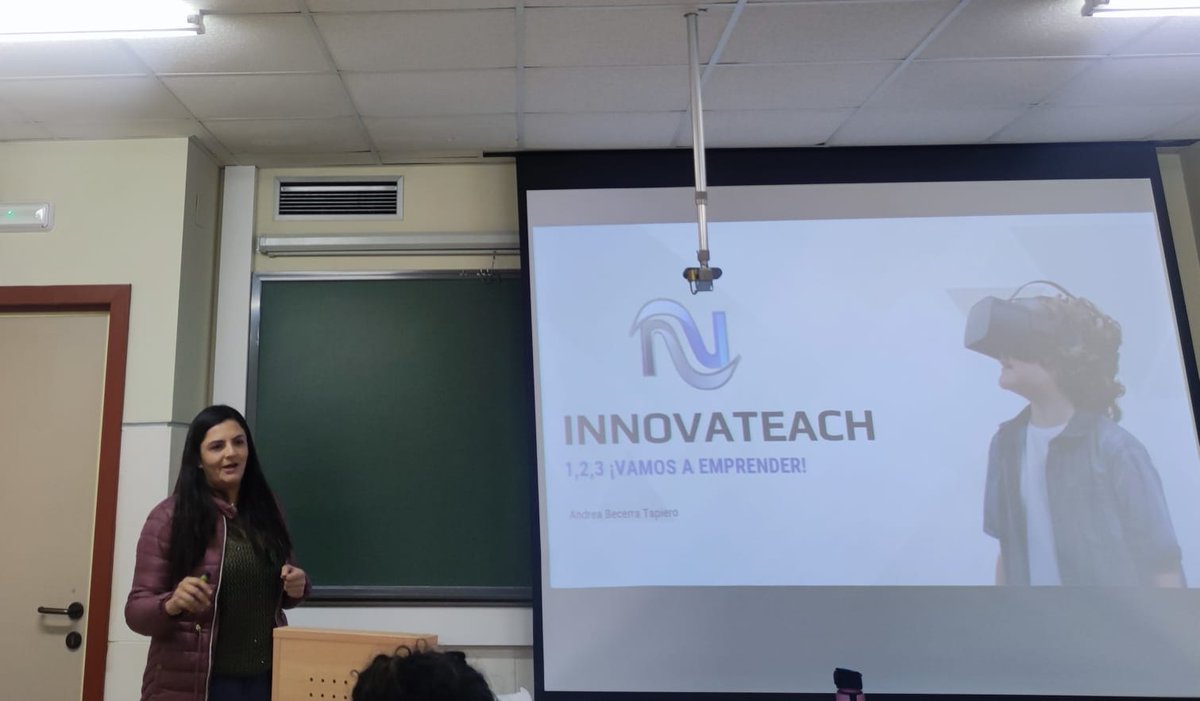 andreabeta89's tweet photo. Hoy tuve la fortuna de presentar mi proyecto #InnovaTeach 🚀 en la cátedra del @Masterup_UCA 👏

Gracias por la oportunidad, una experiencia increíble 😊

Pronto más sobre #InnovaTeach, mientras tanto ¿Sabes que tan preparados están los jóvenes para afrontar el mundo laboral? 🤔 https://t.co/nBFIEpRqt8