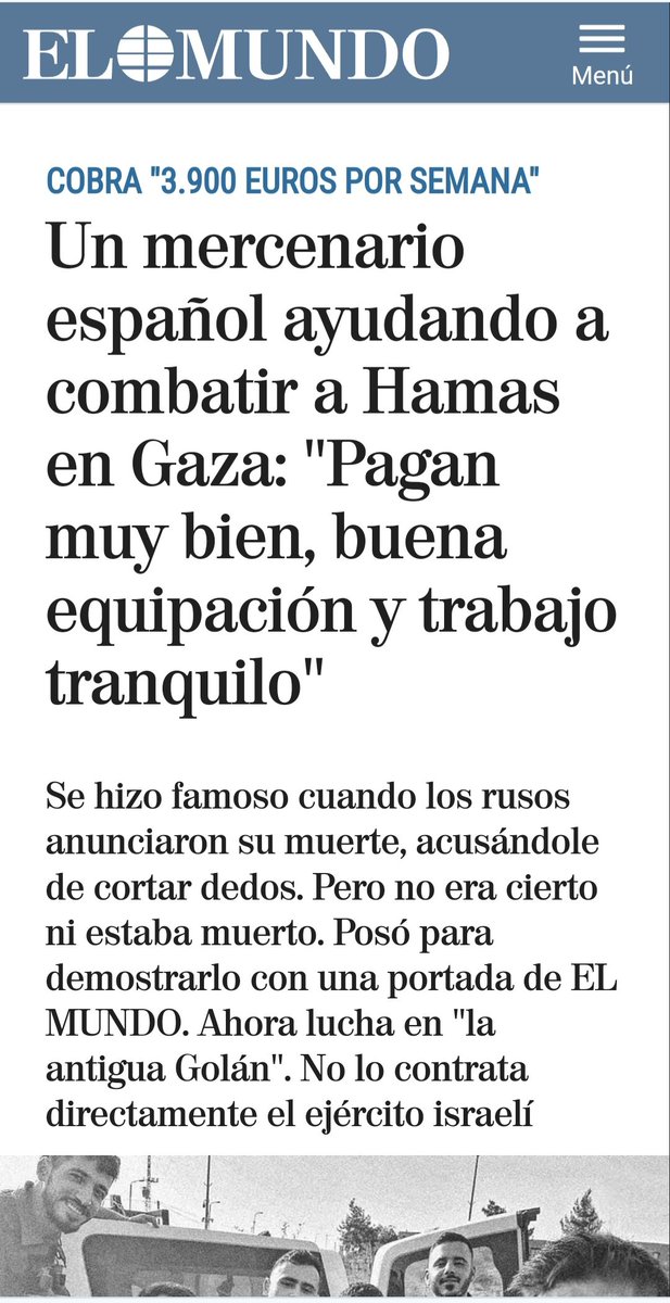 الموندو الاسبانية تكشف عن مرتزقة   غربين من عدة جنسيات ، يشاركون بإبادة غزة ...