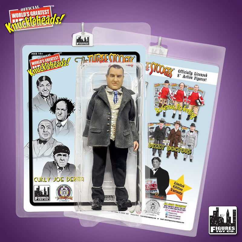 Curly Joe DeRita joined @thethreestooges for feature films, an animated series, and now for your collection of collectibles! The new Curly Joe #3Stooges retro figure is now in stock at figurestoycompany.com!
