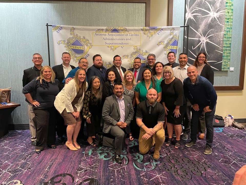 TollesonUhsd's tweet photo. Our district is well-represented today at the Arizona Association of Latino Administrators &amp; Superintendents, where our very own Deputy Superintendent Mr. Juan Ceja received the Outstanding Administrator of the Year award! Congratulations!

#tushd_proud #tuhsd_strong #azalas https://t.co/2BaIvRFb0b
