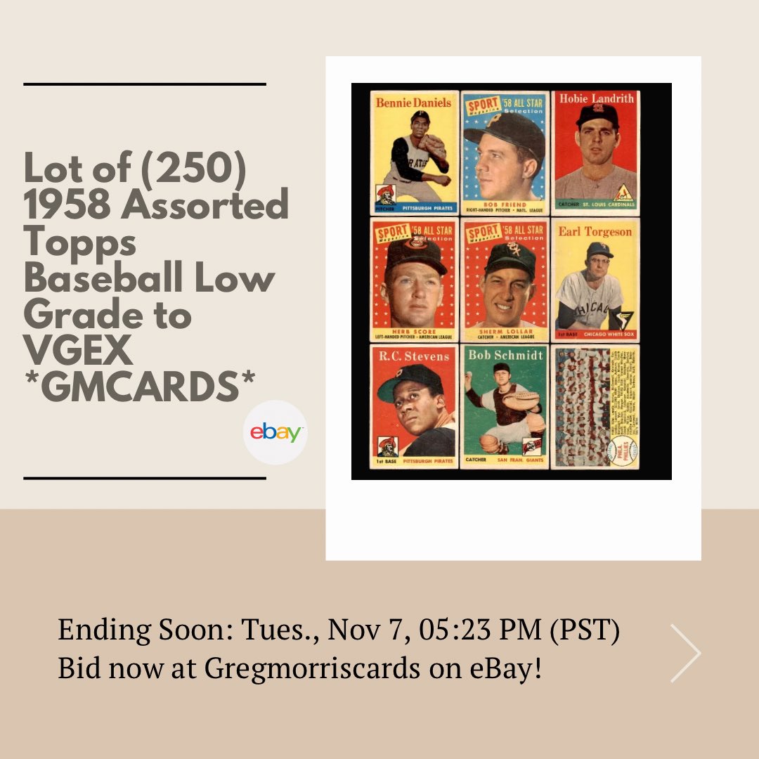 gm_cards_'s tweet photo. Ending soon…https://t.co/bpRB6EhKAr #thehobby #whodoyoucollect #ebay https://t.co/Wb9l5qmfPa