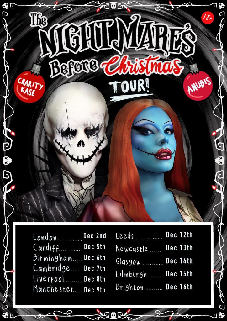 with more klub kids drama(once again, can we all just agree not to give them another penny??) let’s support smaller companies tours, and on that note my best friend <a href="/thecharitykase/">Charity Kase</a> and <a href="/AnubisFinch/">ANUBIS</a> are putting on an amazing tour coming up, tickets at nightmarestour.eventbrite.com