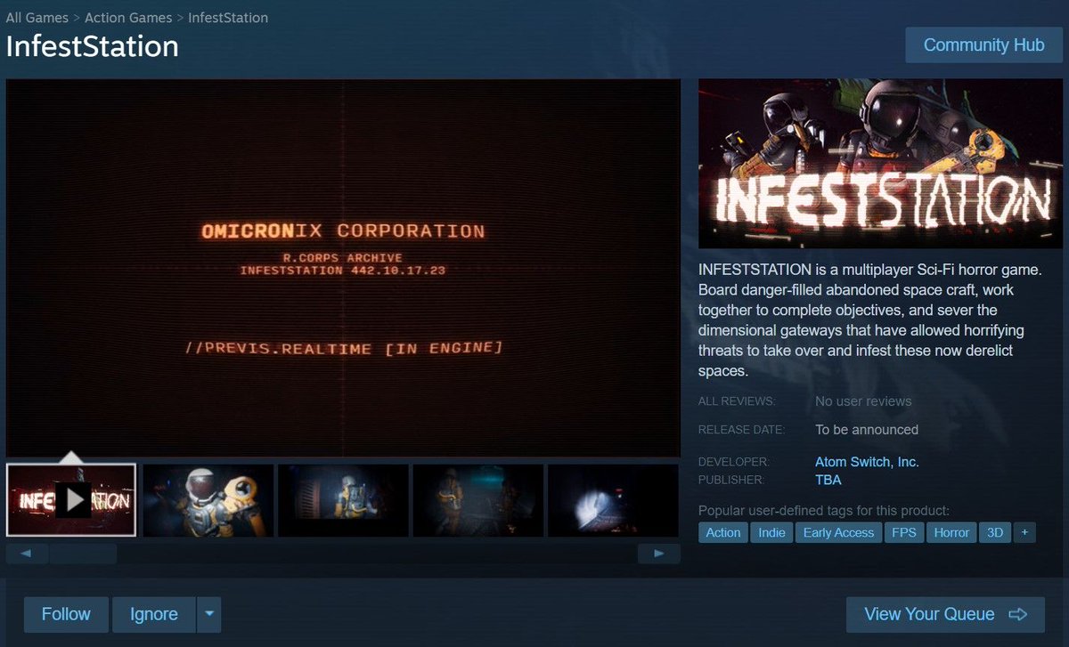 atomswitch's tweet photo. Wishlist InfestStation now on Steam and follow to get all the updates as we continue marching toward release!
#SteamGames #wishlist #InfestStation #AtomSwitch #IndieGameDev #scifi #horror https://t.co/Ee11w8nwma