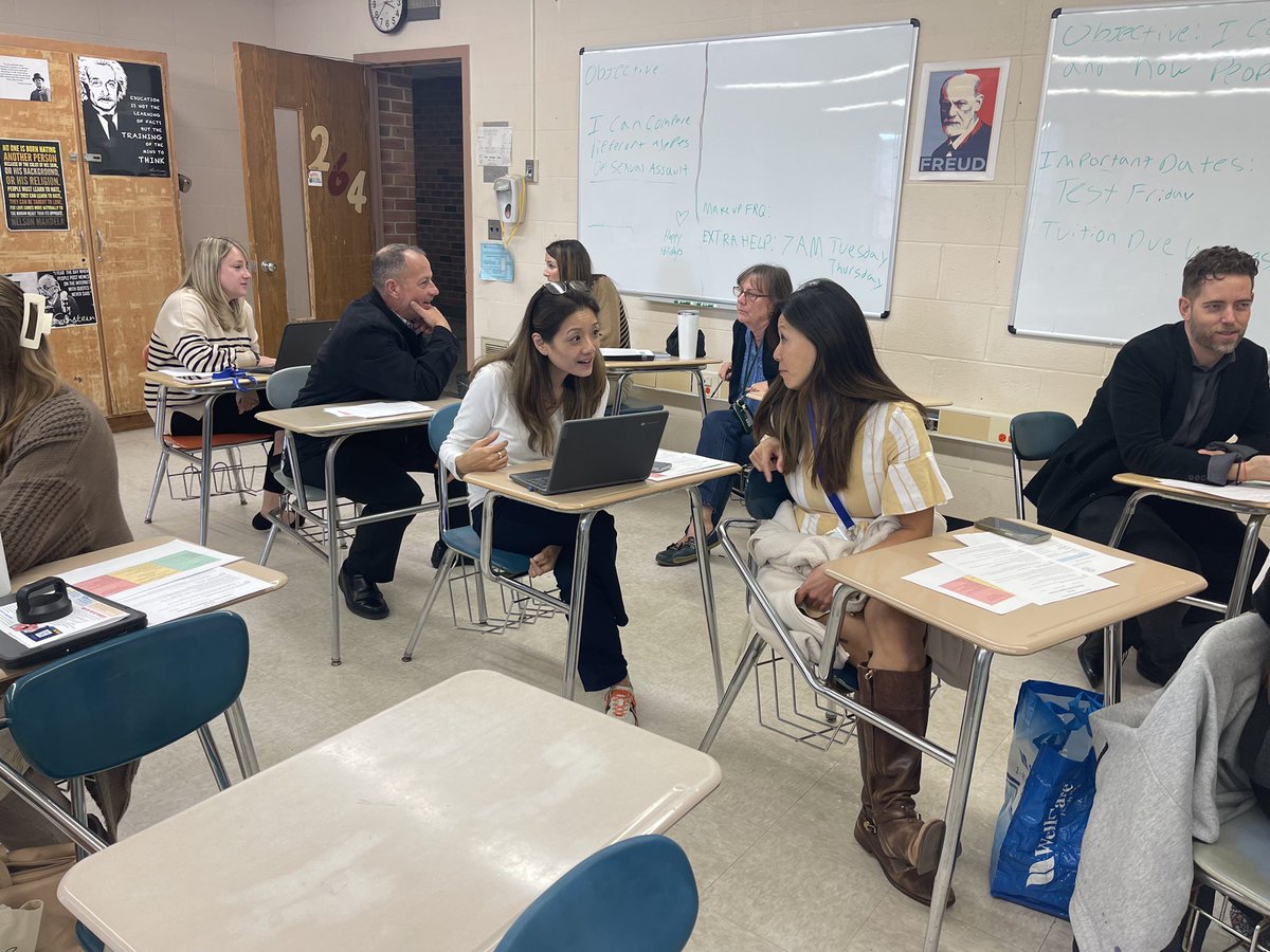 For our faculty meeting today, we tried some parallel teaching and had our staff in small groups to give an overview of our MTSS Practices! Thank you <a href="/beth_lakretz/">Lakretz Creative Support Services</a> for the suggestion! <a href="/dmurph88/">Dr. Murphy</a> <a href="/andrea_darbee/">Andrea Darbee</a> <a href="/APworldHaup/">Stacey Lasurdo</a> <a href="/MrsJ_Ferrara/">Joy Ferrara</a> <a href="/rebecca_bilski/">Dr. Rebecca Bilski</a> <a href="/wald_dan/">Dan Wald</a>
