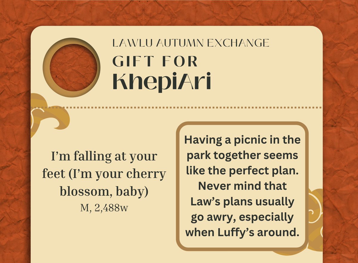 LawluExchange's tweet photo. ❤️ Gift for: KhepiAri !

"I'm falling at your feet (I'm your cherry blossom, baby)"
2,488w | M

https://t.co/JPEtmV3msF https://t.co/tWtOFMvfHm
