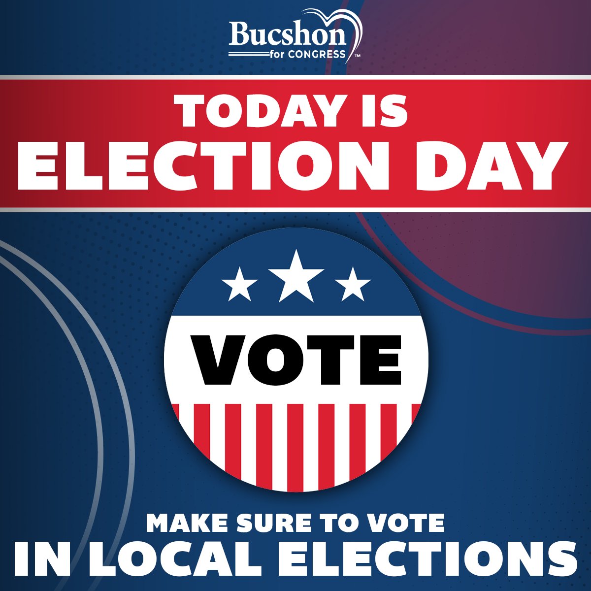 It's Election Day! Local elections decide what matters most in our communities! Vote Republican up and down the ballot for safety and opportunity!