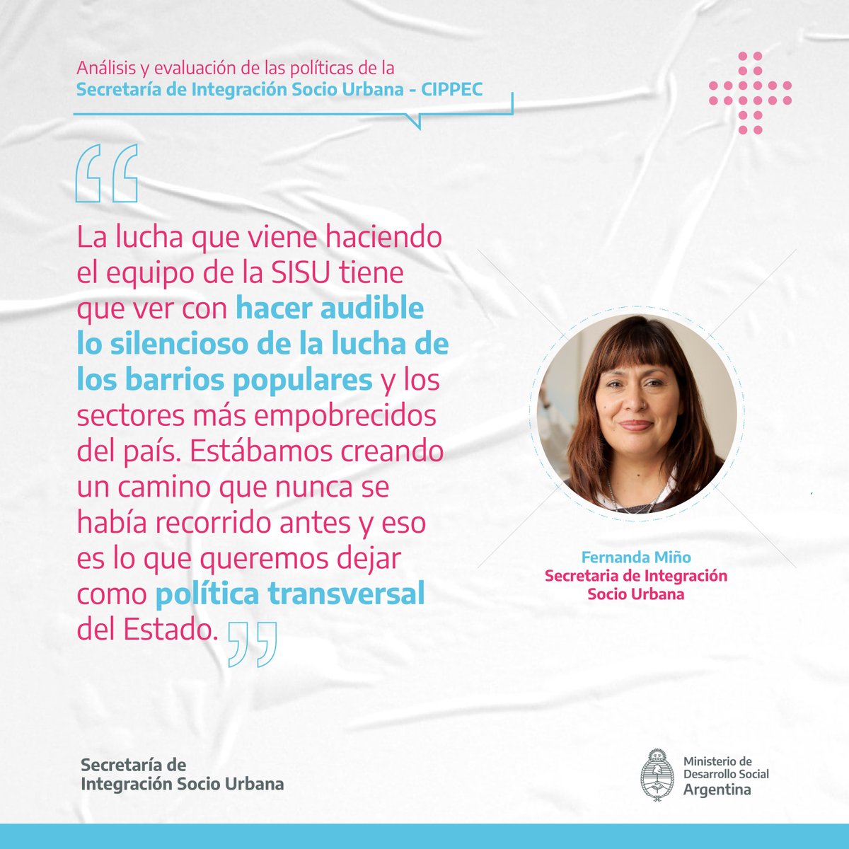 Renabap_Ar's tweet photo. 🏡 Análisis y evaluación de las políticas de la Secretaría de Integración Socio Urbana.
Junto con @cippec abrimos un espacio de intercambio y reflexión al rededor de la implementación del programa de integración socio urbana de #BarriosPopulares #ReNaBaP https://t.co/ifbInEM5qN