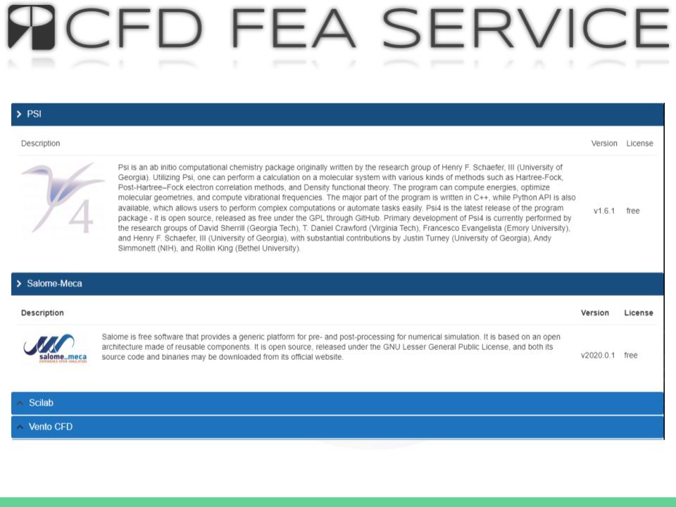 CFS_cloudHPC's tweet image. #cloudhpc comes with a wide range of software in #engineering and #physics application. From #CFD to #FEA and #FEM, from #chemistry to #CAD. Discover more and register for FREE at buff.ly/34k7Dcg