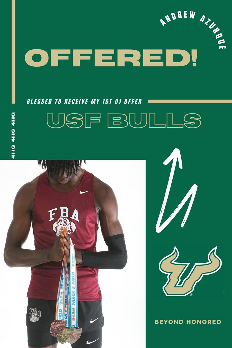 Andrew Azunque (@andrewazunque) on Twitter photo Grateful and honored to receive my first D1 Track & Field offer from <a href="/USFXCTF/">USF XCTF</a>.
<a href="/ncsa/">NCSA College Recruiting</a> @TweetingTrack <a href="/RAWE_RECRUITS/">Reaching Athletes With Education</a> <a href="/RossVDG14/">Ross Van De Griek</a> <a href="/larryblustein/">Blustein Recruiting</a> <a href="/KoachVaughn/">LaMonte Vaughn Jr.</a> <a href="/ErikRichardsUSA/">Erik Richards</a> <a href="/Coach_JBarnes/">coachjbarnes.bsky.social</a> <a href="/sutton_sutton2/">Davion Sutton</a> @CoachMyHawkins <a href="/_Coach_OC/">Clayton O'Callaghan</a> <a href="/coachdkaplan/">Dylan Kaplan</a> <a href="/TorchRecruiting/">Torch College Recruiting</a> <a href="/KingRedrick/">Philip Redrick</a> Grateful and honored to receive my first D1 Track & Field offer from <a href="/USFXCTF/">USF XCTF</a>.
<a href="/ncsa/">NCSA College Recruiting</a> @TweetingTrack <a href="/RAWE_RECRUITS/">Reaching Athletes With Education</a> <a href="/RossVDG14/">Ross Van De Griek</a> <a href="/larryblustein/">Blustein Recruiting</a> <a href="/KoachVaughn/">LaMonte Vaughn Jr.</a> <a href="/ErikRichardsUSA/">Erik Richards</a> <a href="/Coach_JBarnes/">coachjbarnes.bsky.social</a> <a href="/sutton_sutton2/">Davion Sutton</a> @CoachMyHawkins <a href="/_Coach_OC/">Clayton O'Callaghan</a> <a href="/coachdkaplan/">Dylan Kaplan</a> <a href="/TorchRecruiting/">Torch College Recruiting</a> <a href="/KingRedrick/">Philip Redrick</a>