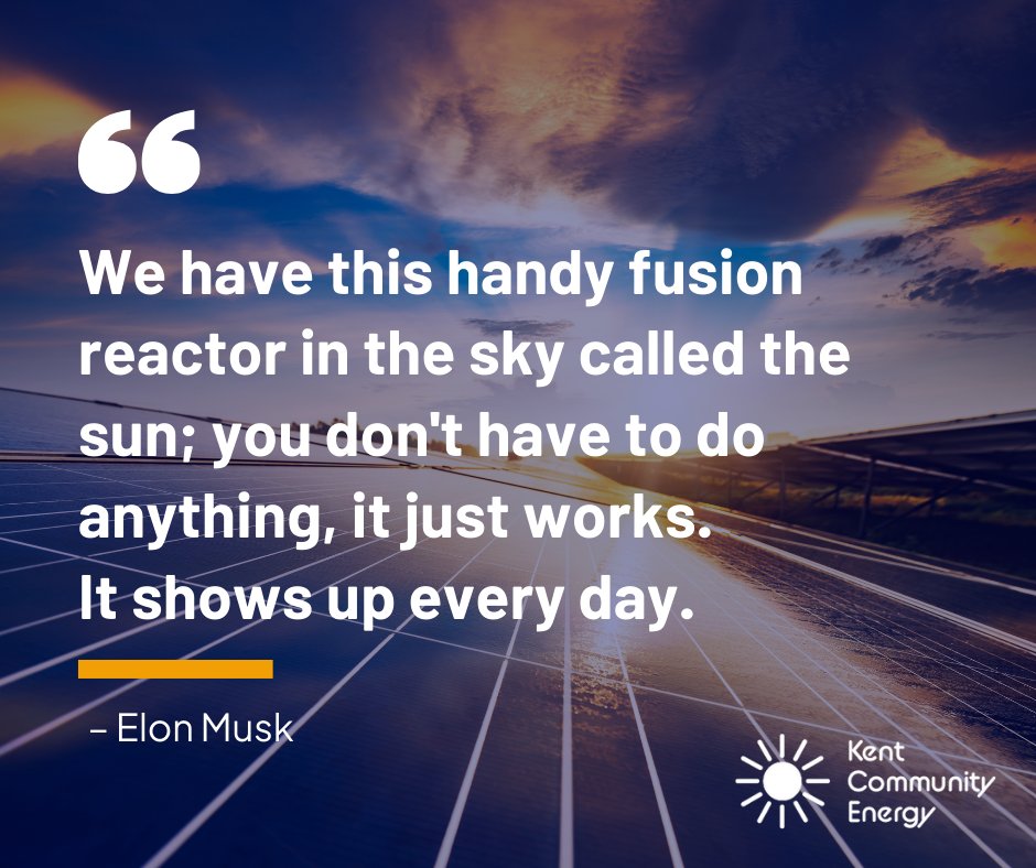 “It shows up every day”

A resource there for us to use, yet we aren't.

You can invest in local solar power here: ethex.org.uk/invest/kentcom…
