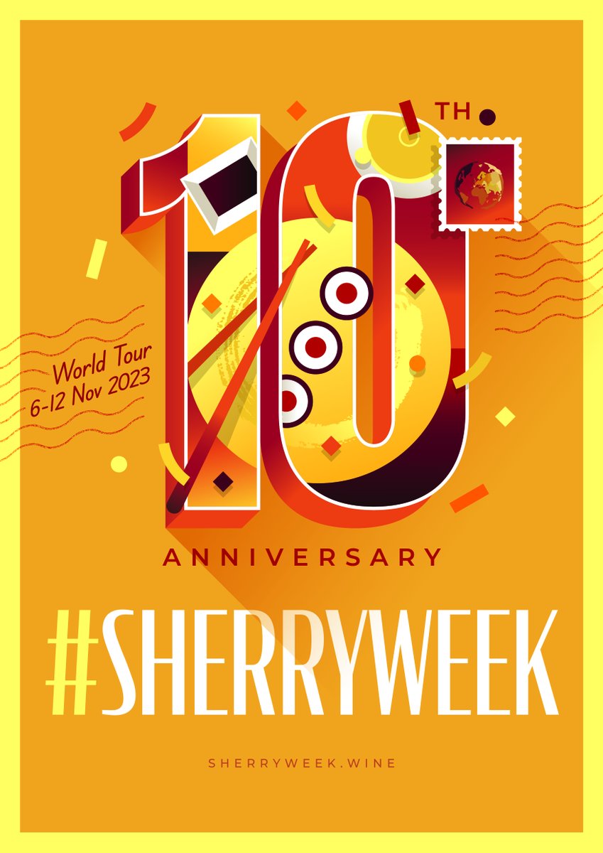 It's #SherryWeek! 🥂 Made from white grapes in the Andalucia region of southern Spain, Sherry is typically known as a sweet dessert wine. However, dry styles of Sherry are much more common, and include Fino, Manzanilla, Amontillado, Oloroso, and Palo Cortado. @SherryWines