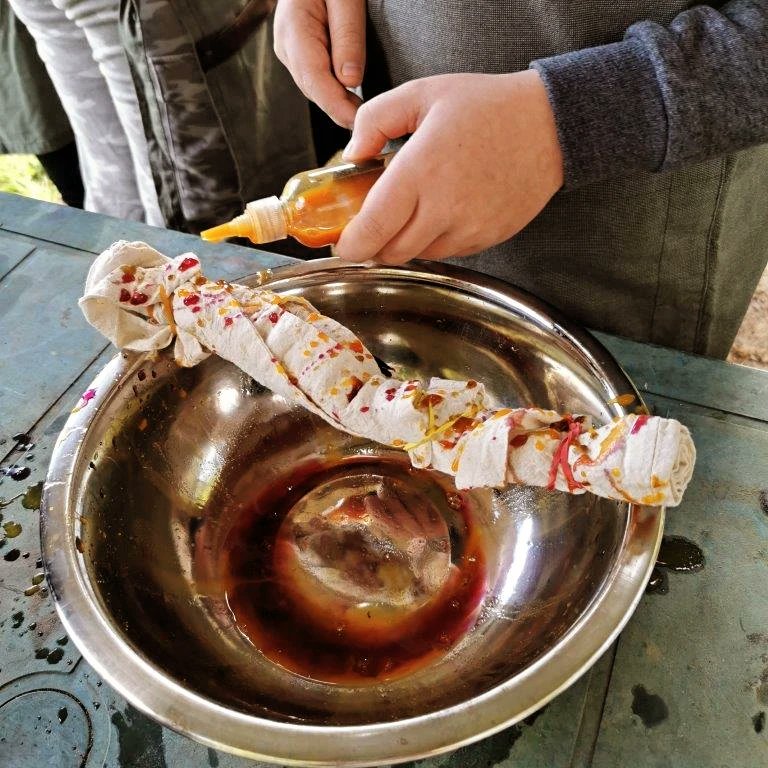creeqcreative's tweet photo. Natural plant extracts for tie dye with looked after young people participating in #fourseasons  commission for @NTCroome. Our creative workshops are feeding ideas into new outdoor sculpture designs, to be realised in 2024. 🍁
@fayeclaridge @NTmidlands @nationaltrust 🐞🍁 https://t.co/ID9C5Pbqee